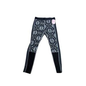 Kari Traa Women's Size Large Else Fair Isle Merino Wool Baselayer Pants - Hiking